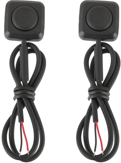 Momentane Drukknopschakelaar ON/OFF voor 12V-24V - Mini Drukknop voor Oppervlaktemontage - 2 Stuks