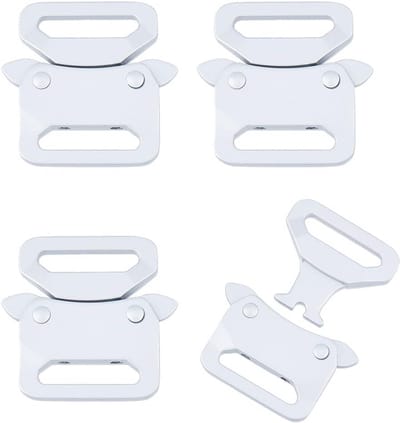 4 Stuks Zware Kwaliteit Metalen Gespen voor Paracord Riem Halsband - Snelsluiting