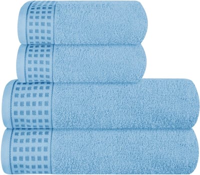 Unyqoos ® Ultrazachte Handdoekenset van 4 Stuks met Grote Badhanddoeken voor Dagelijks Comfort
