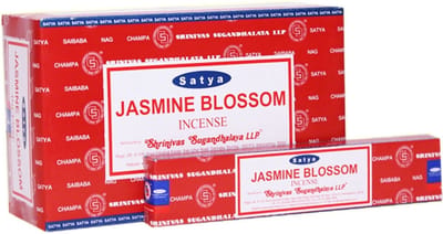 Satya Jasmine Blossom wierook (1 pakje van 12 stuks)