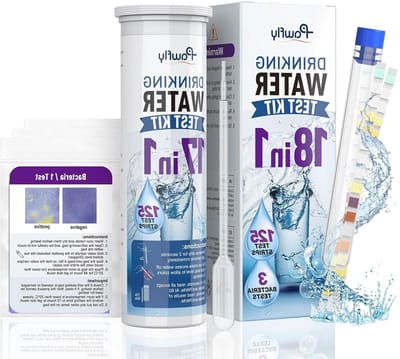 Complete Water Tester 18-in-1 voor Nauwkeurige Wateranalyse met 125 Stukken en 3 Bacterietestzakken
