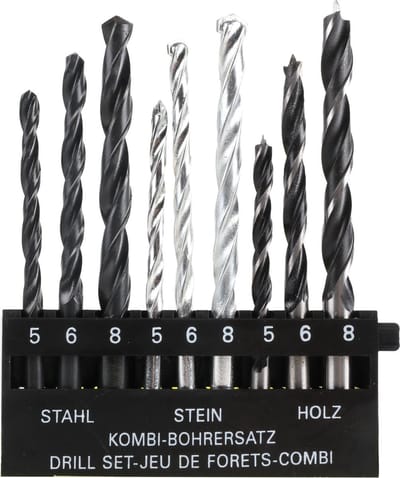 Benson borenset - steenboren - houtboren - metaalboren 5 / 6 /8 mm