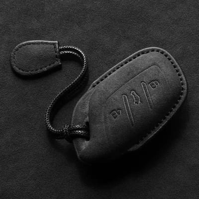 Pour Mg Morris Garages Zs Mg5 Mg6 Ev Ezs Hs Ehs   Protège-clé sans clé Étui pour clé de voiture Coque en cuir Accessoires de voiture gray