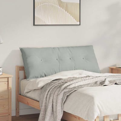 vidaXL - Rugkussen - Lichtgrijs - 120 - x - 50 - cm - Corduroy - stof