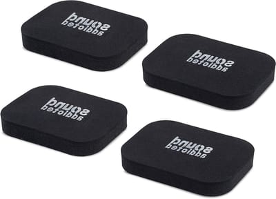 Isolatie Pads - Anti-Vibratie Voeten - Geluid Verbeteren - Hoogwaardig Schuim - 4 Stuks - Zwart