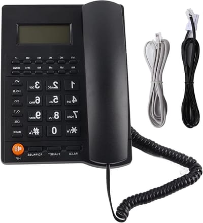 Dailygoods- Vaste Telefoon Grote Knoppen - Desktop Telefoon - Volumebestrijding - Achtergrondverlichting - Tactiele Toetsen - Voor Ouderen