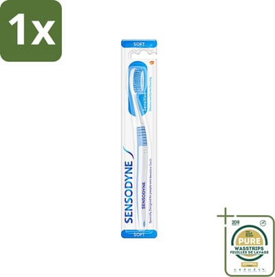 1 x Sensodyne - Tandenborstel - Soft - Voor Gevoelige Tanden - 1 Tandenborstel- Gevoelige Tanden - Tandborstel Soft - Tandborstel Voor Gevoelige Tanden - Zachte Tandborstel - Tandborstel Met Kegelharen