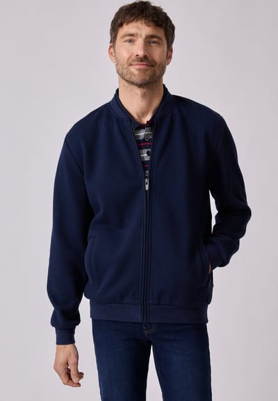 Damart - Fleece vest met rits - Heren - Blauw - (86-93) S