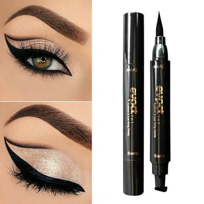 Matte Waterproof Eyeliner-2 IN 1-Eyeliner Potlood Cosmetische-Waterdicht Sneldrogende-Make-Up Cosmetische Eyliner -Evpct