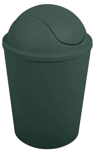 Vuilnisbak 5.5L Donkergroen voor Badkamer of Keuken