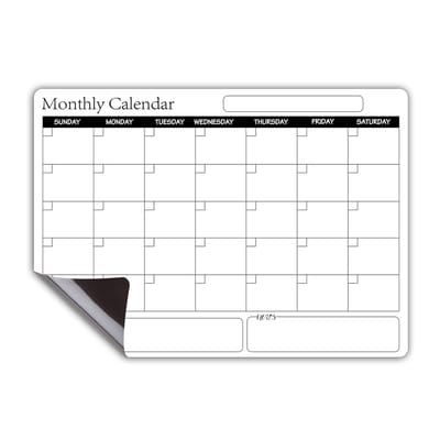 1 stuk kantoor thuis school organisatie planner uitwisbare maandelijkse kalender met sterke magnetische hechting aan de koelkast, waterdicht en vochtbestendig, cultiveer tijdmanagementvaardigheden