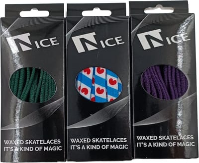 Nice Wax Veter voor noren 160 cm (Diverse Kleuren) (Kleur - Paars, Maat - 160cm)