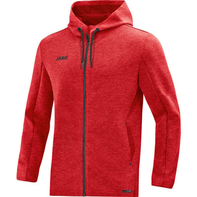 Jako - Hooded Jacket Premium - Jas met kap Premium Basics - M - Rood