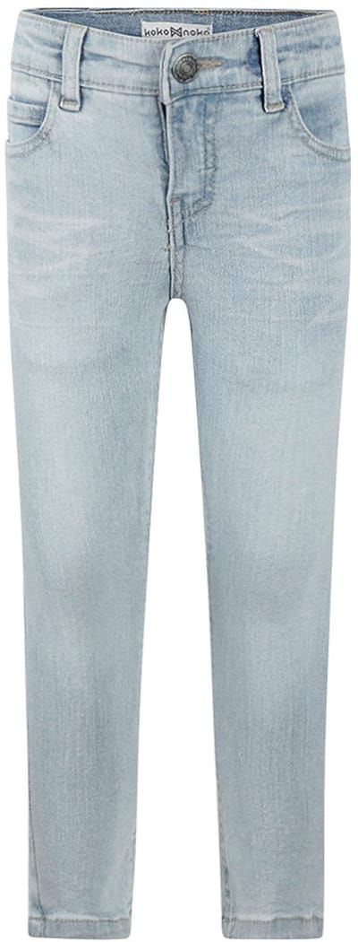 Koko Noko - Kledingset - Basic Collection - Bio Cotton - Blue jeans - Sweater with hood Navy - Maat 104