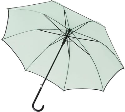 Allecto plus - Klassieke paraplu met lange steel en grote lederen handgreep - Winddicht - Automatische opening - Lichtgewicht - Regenparaplu met lange steel - Duurzame materialen