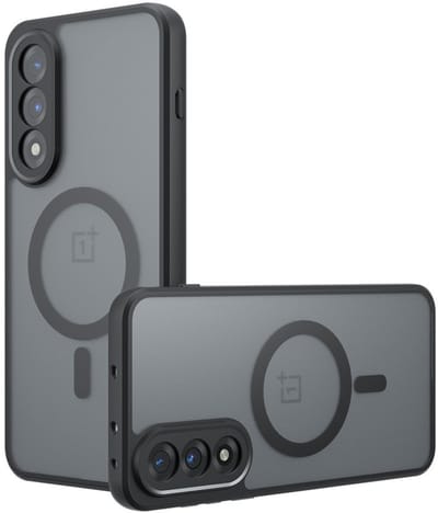 Coverup Hoesje - Geschikt voor OnePlus Nord 5 Hoesje - Coverup Mat Transparante Back Cover met Camera Cover - MagSafe Compatible - Zwart