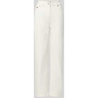 straight fit jeans van katoenmix
