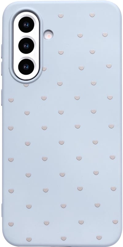 Hoesje Geschikt voor Samsung Galaxy A26 - Blauw - Casemania Stevige Siliconen Back Cover met Hartjes Print