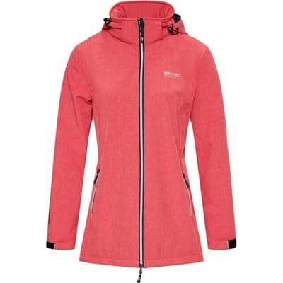 Nordberg Ronda - Softshell Outdoor Zomerjas Dames - Coral Melange - Maat M