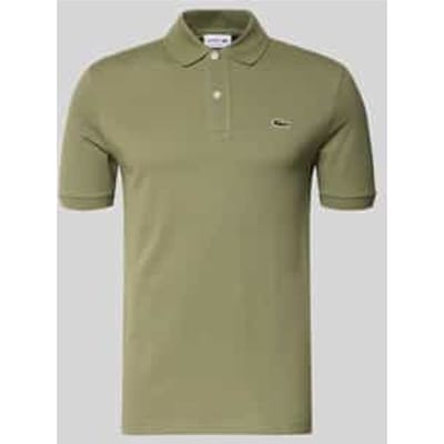 Lacoste Poloshirt Pique Olijfgroen - Maat L - Heren