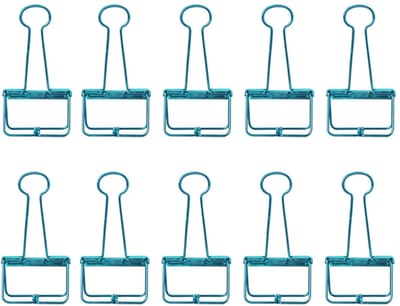 Dailygoods- Vouwklemmen 19mm - Metalen Klemmen - Papierklemmen - Holle Skeletklemmen - Roestbestendig - Sterke Grip - Binderclips