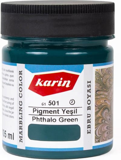 Ebru / Papiermarmer Verf - Phtalogroen - 105 ml