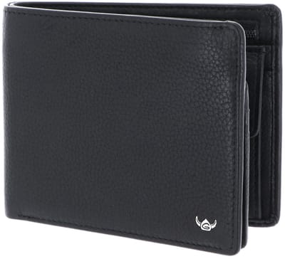 Golden Head Leren portemonnee Capri RFID Protect Scheintasche mit RV 1364 Schwarz zwart