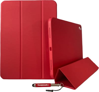 HEM Apple iPad Hoes geschikt voor Apple iPad Air 4 (2020) - 10.9 inch - Rood - Smart Cover / Vouwhoes