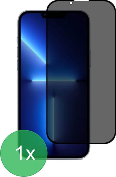 1x Screenprotector Geschikt Voor: iPhone 13 Pro Max Privacy Full Screenprotector 1x - screen protector - volledige glas - bescherming - beschermglas - Anti Spy - ZT Accessoires