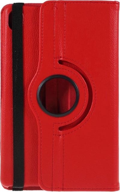 Shop4 - Geschikt voor Huawei MediaPad M6 8.4 Hoes - Rotatie Cover Lychee Rood