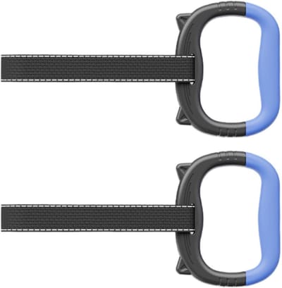 Gymnastiekringen Kinderen - Optrekringen Set - Binnen Trainen - Zweetbestendige Coating - 12 cm Breed - Zwart
