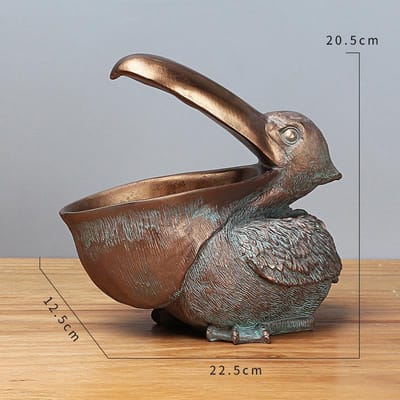 Opslag van Grote Mond Pelikaan Dier Decoraties Thuisgebruik Wijnkast Woonkamer Entree Hars Ambachtelijk Ornament Decoraties