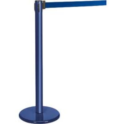 Afzetpaal met trekband blauw, trekband blauw