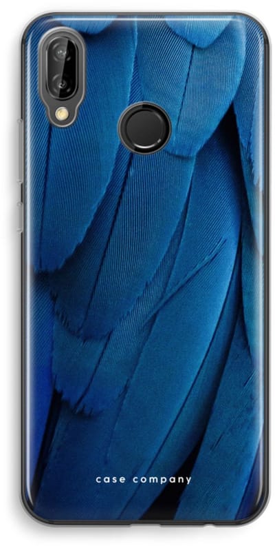 Case Company® - Hoesje geschikt voor Huawei P20 Lite hoesje - Pauw - Soft Cover Telefoonhoesje - Bescherming aan alle Kanten en Schermrand