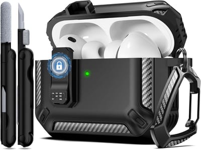 Militaire Beschermhoes voor AirPods Pro 3e Generatie met Sterke Sluiting en Reisformaat