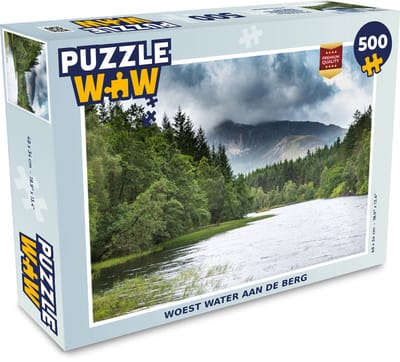 Puzzel Woest water aan de berg - Legpuzzel - Puzzel 500 stukjes