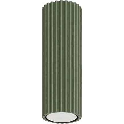 Sollux Lighting Plafondlamp Karbon - GU10 - olijfgroen - aluminium - 20x6.5x6.5cm