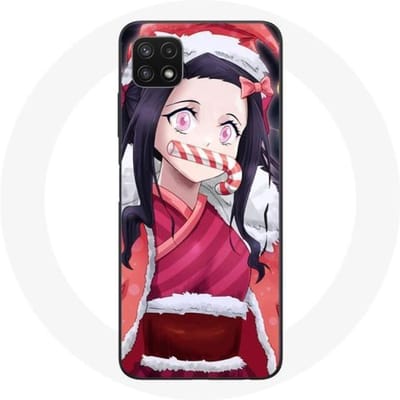 Coque - Maniacase - Samsung Galaxy A22 5G - Anime Demon Slayer - Souple - Protection et décoration noir