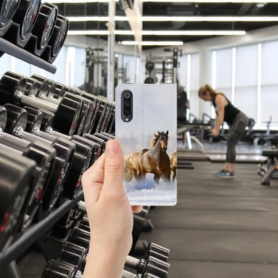 Book Case voor Xiaomi Mi 9 Hoesje maken Paarden