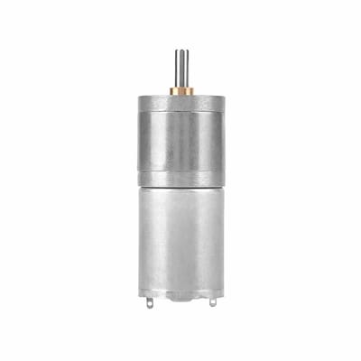 Reductiemotor - Motor met tandwielen - Robotica projecten - Stille werking - 25 mm - Metaal