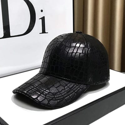 Pet met harde bovenkant met ruitpatroon voor stellen, ronde hoed voor casual streetwear, zonnehoed voor mode Adjustable zwart