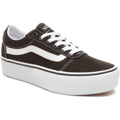 VANS WM Ward Platform (Canvas) Black - White - Sneakers - Unisex