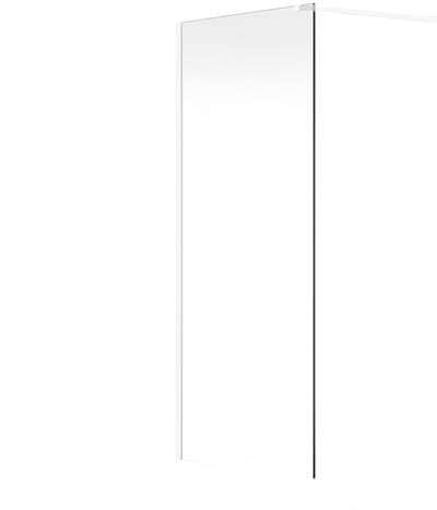 Vente-unique Inloopdouchewand - Mat wit - 6 mm glas - 140x200 cm - DAREN