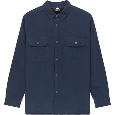 Quiksilver Husson Overhemd Met Lange Mouwen Blauw S Man
