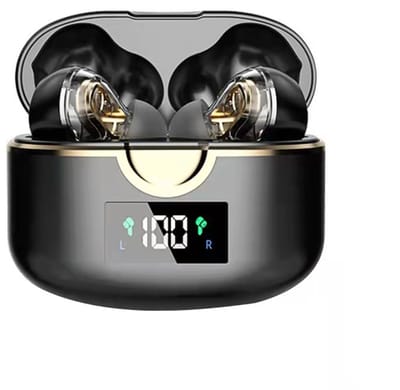 Draadloze Bluetooth 5.0-hoofdtelefoon met dubbele dynamische luidsprekers