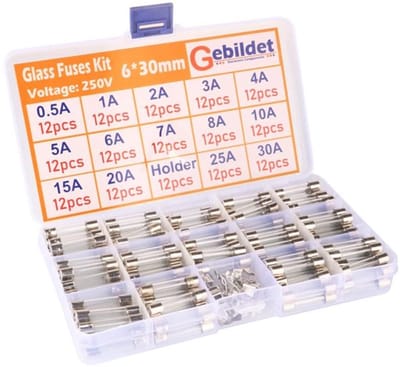 Dailygoody - Glass Tube Fuse - Assortiment van 168 stuks - Inclusief