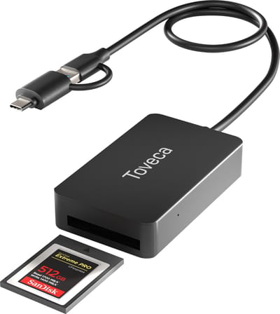 Toveca - CFExpress Type B Kaartlezer - Aluminium USB 3.0/ USB C naar Type B Cardreader