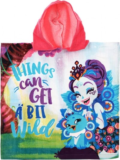 Disney Enchantimals Badponcho met capuchon – 100% Katoen - 50 x 100 cm