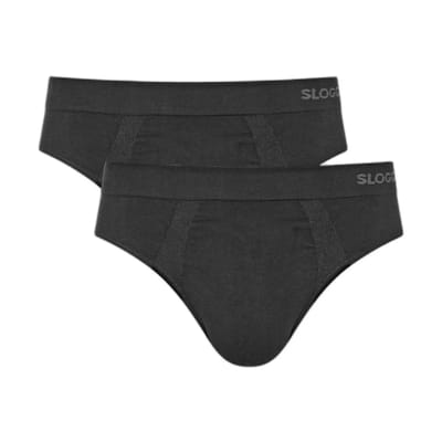 sloggi men GO Smooth Brief 2P Heren Onderbroek - Zwart - Maat S