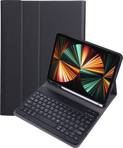 Hoesje - Geschikt voor Apple iPad Pro (2022) - 11 inch - 4e generatie - Toetsenbord Case - Keyboard Book Cover - Hoes - Zwart